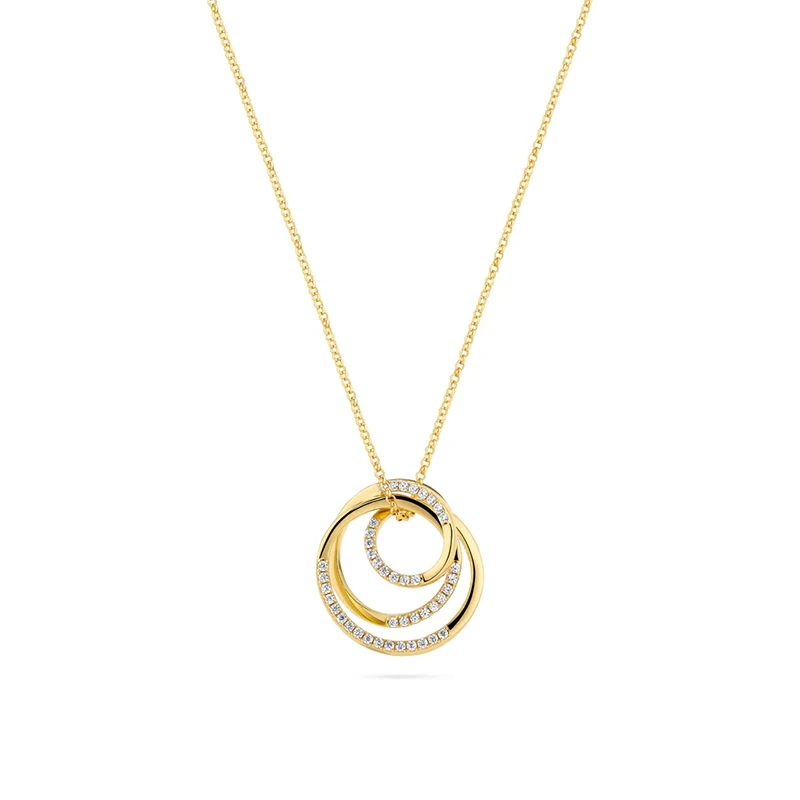 Halsband Spirale Guld Sif Jakobs SJ-N2590-CZ-YG, handla denna klocka online eller i butik hos klockmaster