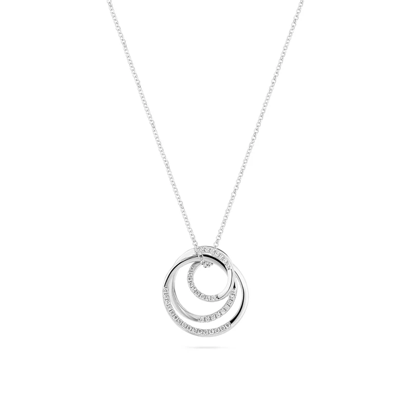 Halsband Spirale Silver Sif Jakobs SJ-N2590-CZ, handla denna klocka online eller i butik hos klockmaster