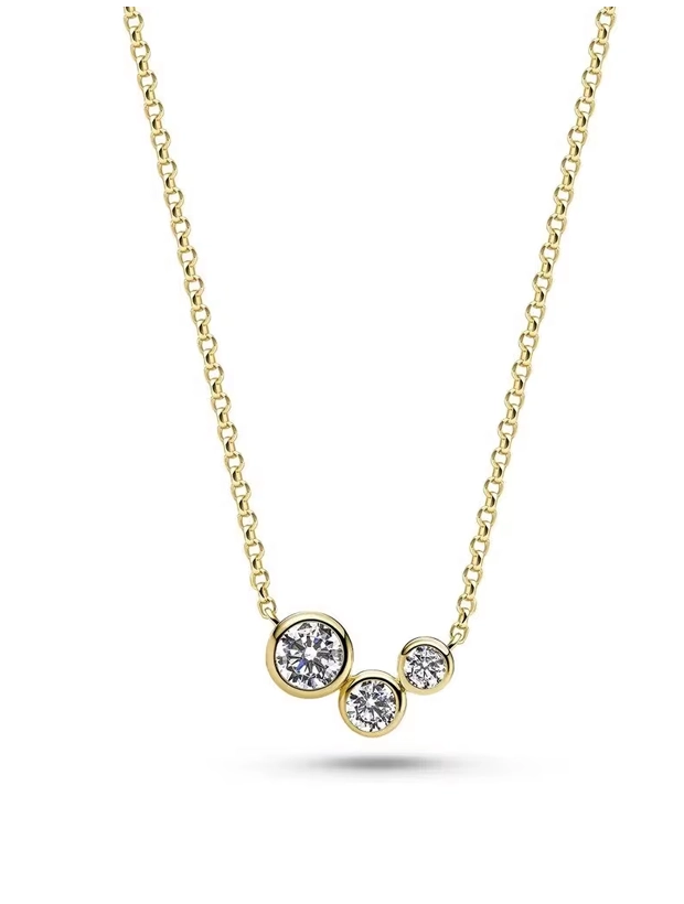 Sif Jakobs Halsband Sardinien Tre - Guld SJ-N2631-CZ-YG, handla denna klocka online eller i butik hos klockmaster