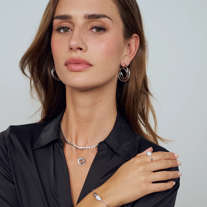 Halsband Heartbeat Silver Sif Jakobs SJ-N2752, klocka som du kan handla till bra pris hos oss på Klockmaster.