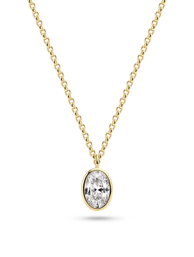 Sif Jakobs Halsband Sardinien Ovale - Guld SJ-N2795-CZ-YG, handla denna klocka online eller i butik hos klockmaster