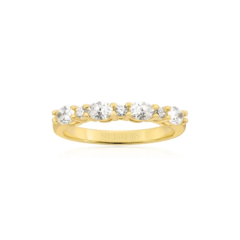Ring Ellera Ovale Guld 17,8mm Sif Jakobs SJ-R2416-CZ-YG-56, handla denna klocka online eller i butik hos klockmaster