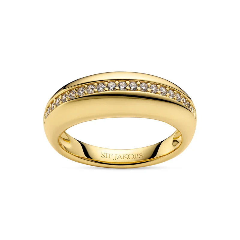 Ring Palermo Guld 17,2mm Sif Jakobs SJ-R2588-CZ-YG-54, klocka som du kan handla till bra pris hos oss på Klockmaster.