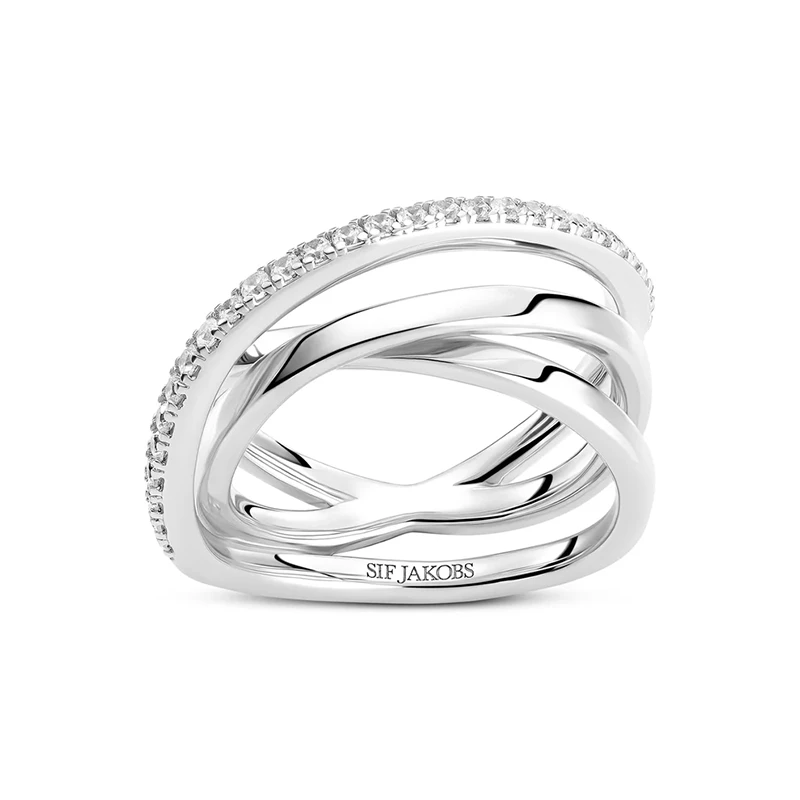Ring Spirale Silver 17,8mm Sif Jakobs SJ-R2590-CZ-56, handla denna klocka online eller i butik hos klockmaster