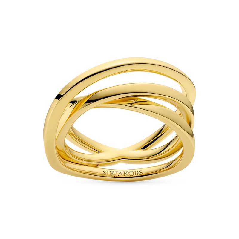 Ring Spirale Pianura Guld 17,8mm Sif Jakobs SJ-R2590-YG-56, klocka som du kan handla till bra pris hos oss på Klockmaster.