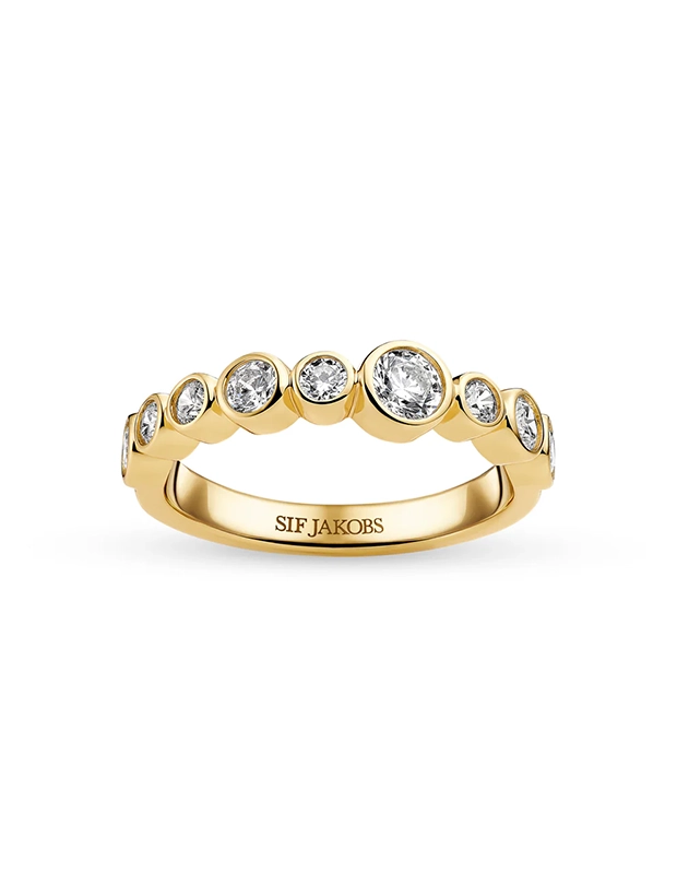 Sif Jakobs Ring Sardinien 17.2mm - Guld SJ-R2770-CZ-YG-54, handla denna klocka online eller i butik hos klockmaster