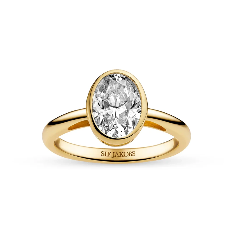 Ring Sardinien Ovale Grande Guld 17,2mm Sif Jakobs SJ-R2796-CZ-YG-54, handla denna klocka online eller i butik hos klockmaster