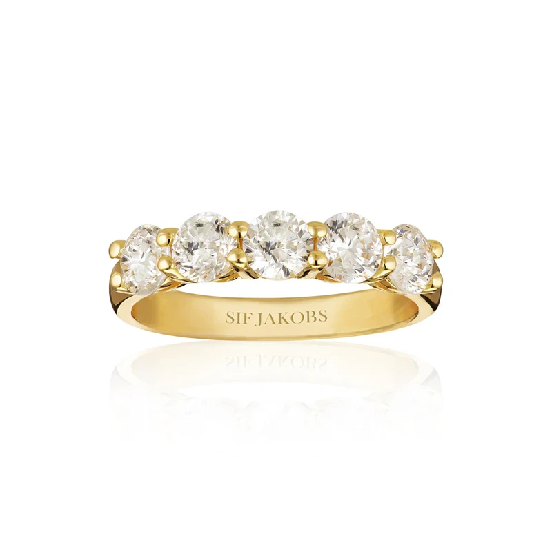 Ring Belluno Uno Guld 16,6mm Sif Jakobs SJ-R42127-CZ-SG-52, handla denna klocka online eller i butik hos klockmaster