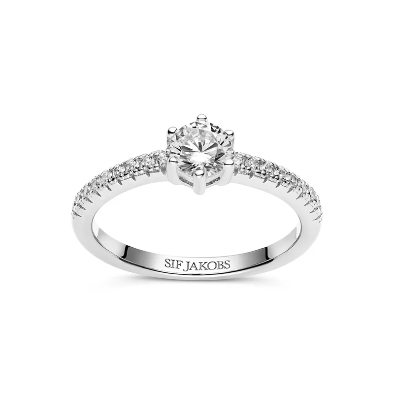 Ring Ellera Uno Grande Silver 17,8mm Sif Jakobs SJ-R42282-CZ-56, handla denna klocka online eller i butik hos klockmaster