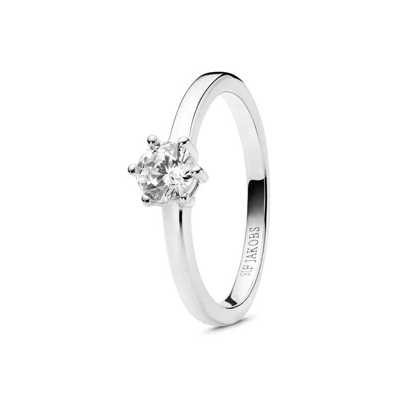 Ring Ellera Uno Pianura Grande Silver 17,2mm Sif Jakobs SJ-R42283-CZ-54, klocka som du kan handla till bra pris hos oss på Klockmaster.