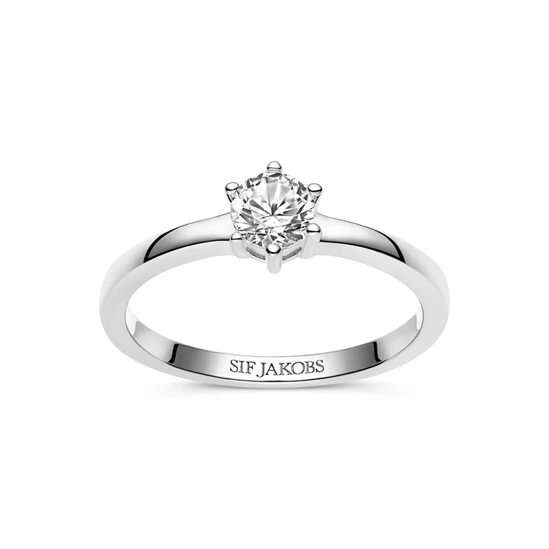 Ring Ellera Uno Pianura Grande Silver 17,2mm Sif Jakobs SJ-R42283-CZ-54, handla denna klocka online eller i butik hos klockmaster