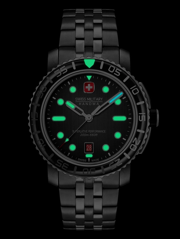 Swiss Military Hanowa Black Marlin 41mm SMWGH0001702, klocka som du kan handla till bra pris hos oss på Klockmaster.