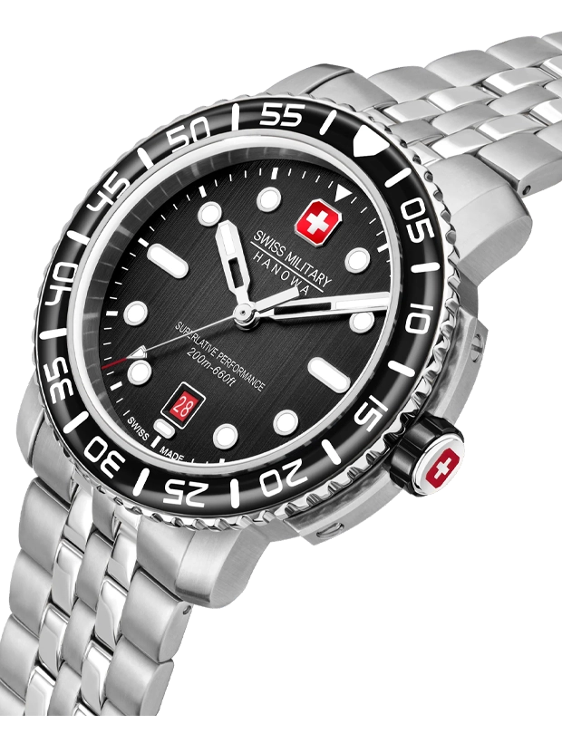Swiss Military Hanowa Black Marlin 41mm SMWGH0001702, klocka som du kan handla till bra pris hos oss på Klockmaster.