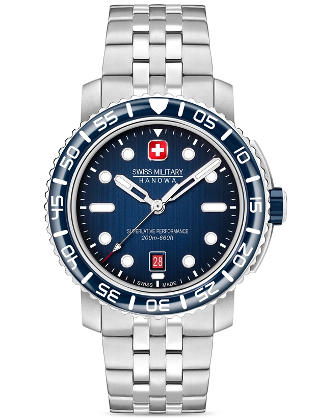 Swiss Military Hanowa Black Marlin 41mm SMWGH0001703, handla denna klocka online eller i butik hos klockmaster