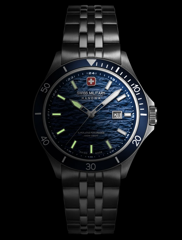 Swiss Military Hanowa Flagship Elements Water 42mm SMWGH0006701, klocka som du kan handla till bra pris hos oss på Klockmaster.