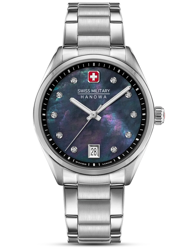 Swiss Military Hanowa Roadrunner Lady Sparkle 35mm SMWLH0005002, handla denna klocka online eller i butik hos klockmaster