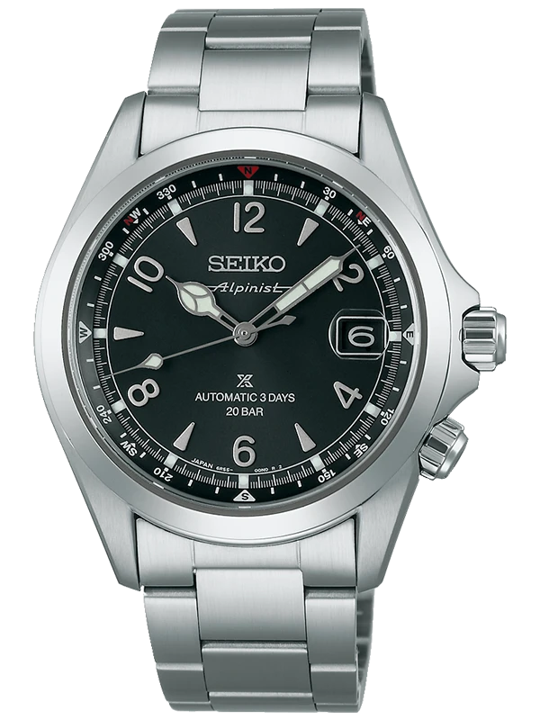 SEIKO Prospex Alpinist 39.5mm Summit Black SPB505J1, handla denna klocka online eller i butik hos klockmaster