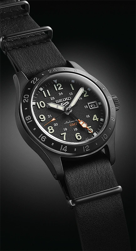 SEIKO 5 Sports Field GMT 39mm, klocka som du kan handla till bra pris hos oss på Klockmaster.