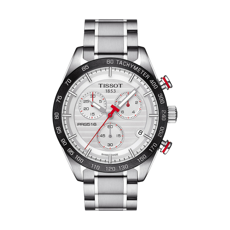 TISSOT PRS 516 Chronograph 42mm, handla denna klocka online eller i butik hos klockmaster