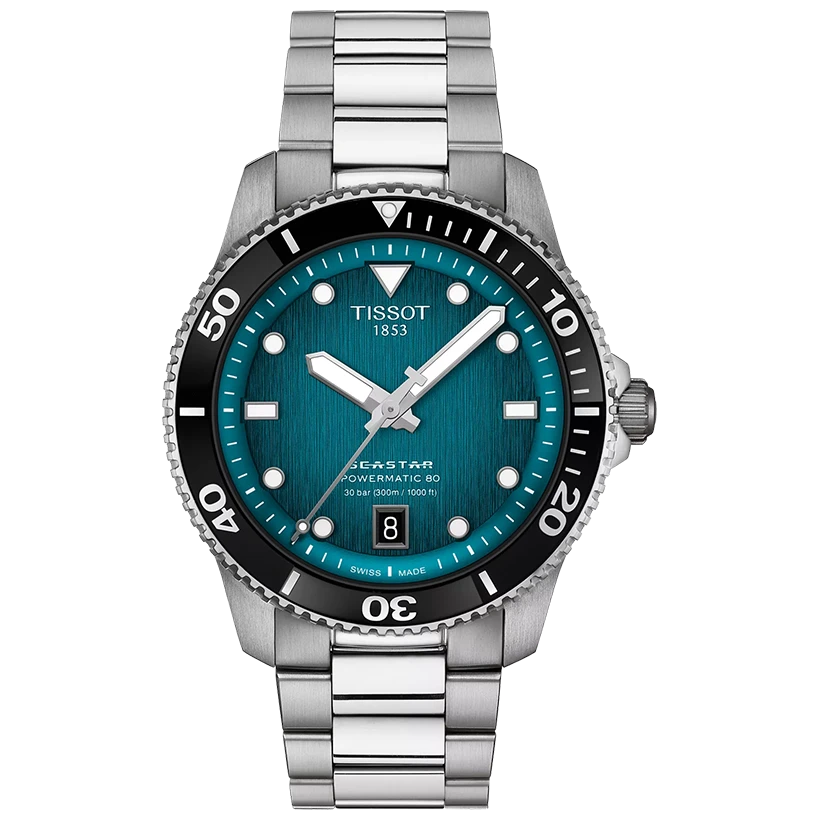 TISSOT Seastar 1000 Powermatic 80 40mm T1208071109100, handla denna klocka online eller i butik hos klockmaster