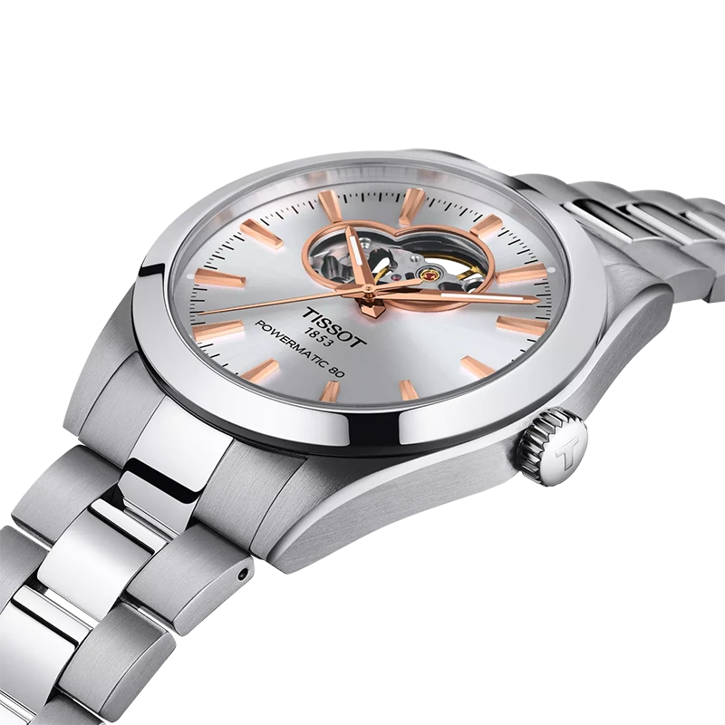TISSOT Gentleman Automatic Open Heart 40mm, klocka som du kan handla till bra pris hos oss på Klockmaster.