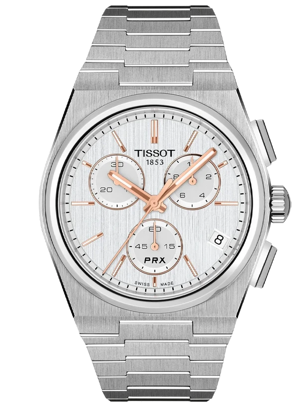 TISSOT PRX Chronograph 41mm T1374171103100, handla denna klocka online eller i butik hos klockmaster