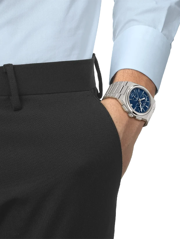 TISSOT PRX Chronograph 41mm T1374171104100, klocka som du kan handla till bra pris hos oss på Klockmaster.