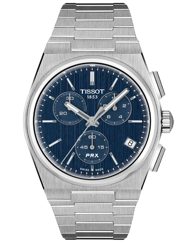TISSOT PRX Chronograph 41mm T1374171104100, handla denna klocka online eller i butik hos klockmaster