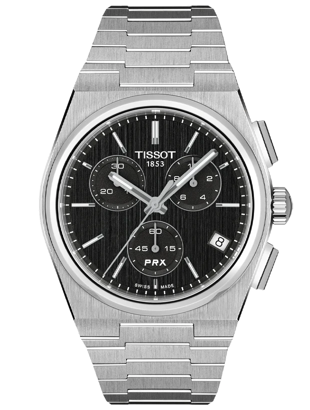 TISSOT PRX Chronograph 41mm T1374171105100, handla denna klocka online eller i butik hos klockmaster