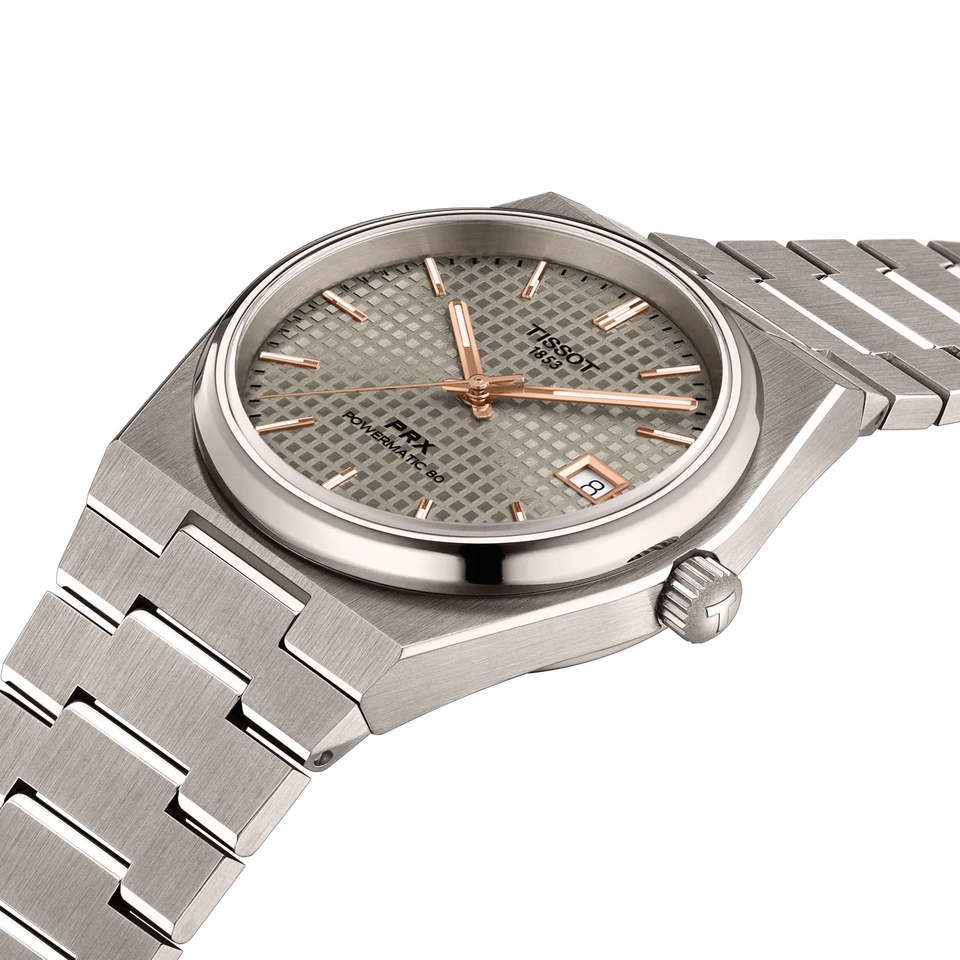 TISSOT PRX Automatic Titanium 38mm, klocka som du kan handla till bra pris hos oss på Klockmaster.