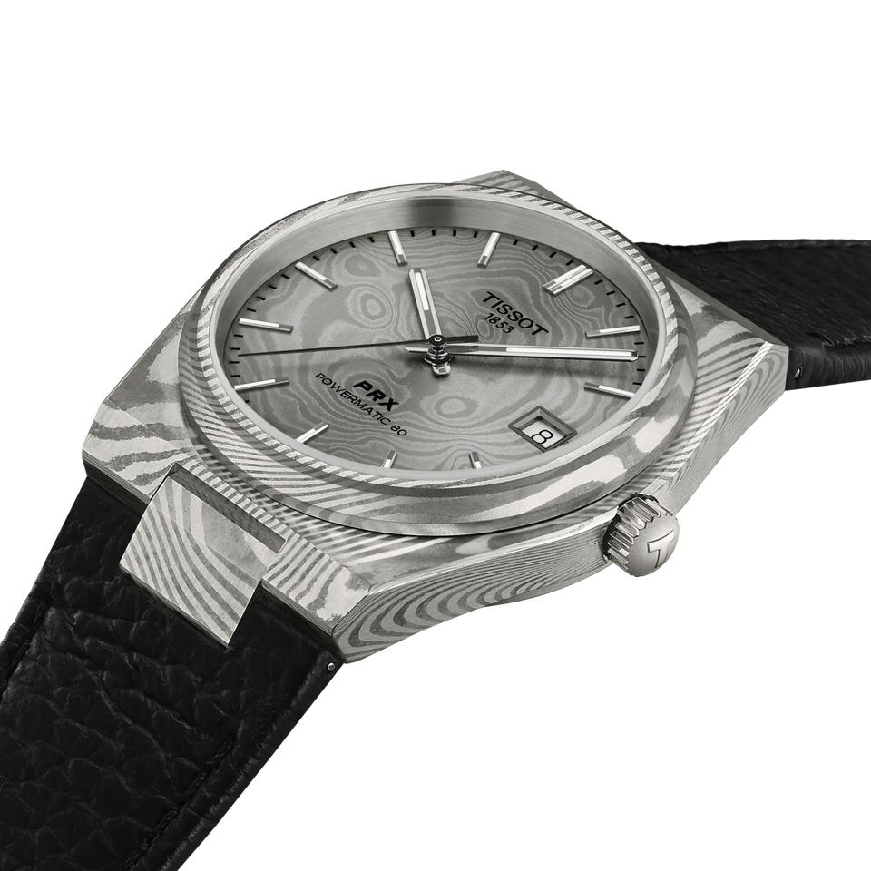 TISSOT PRX Automatic Damascus Steel 38mm T1378079608100, klocka som du kan handla till bra pris hos oss på Klockmaster.