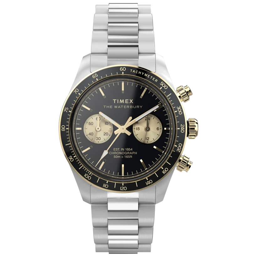 TIMEX Waterbury Heritage Chronograph 39mm, handla denna klocka online eller i butik hos klockmaster