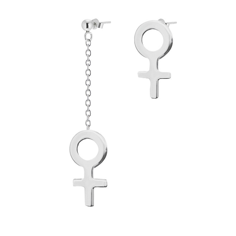 Drakenberg Sjölin Women Unite mixed Örhängen Silver  WUE-E3M000-S, handla denna klocka online eller i butik hos klockmaster