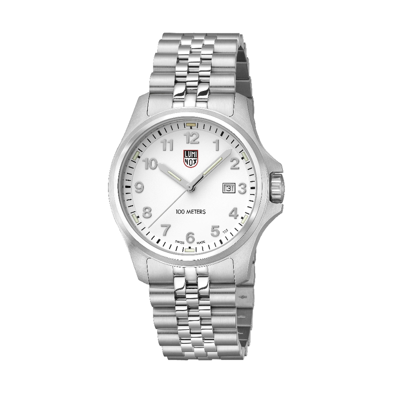 LUMINOX 2500 (N-S) SS M/L HVIT INDEX ?42, handla denna klocka online eller i butik hos klockmaster
